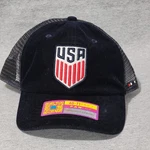 Soccer Fan Ink Sideline Trucker Hat Cap Navy Blue Corduroy Osfm Usmnt Usa. Fixed Price $29.95.