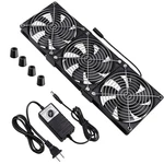 Wathai Dual Ball 3 X 120MM Computer With Ac Plug Dc 12V Big Airflow Fans. Fixed Price $39.75.