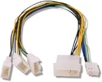 Evercool EC-DF002 4-PIN Molex Pwm To 3 Fan Power Y-splitter Cable. Fixed Price $7.99.