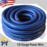 25FT True 1/0 Awg Gauge Power Ground Wire Strand Cable 25' Blue Ultra Flexible. Fixed Price $36.99.