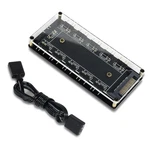5V Argb Led Hub 10 Way Splitter Controller With Acrylic Shell. Fixed Price $18.28.