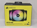 Corsair Icue AR120 Rgb Black 120MM 25MM Pwm Fan, Triple Pack - New In Box. Fixed Price $39.99.