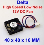 6000RPM Brand Name Delta Slim AFB0412HA-AF00 12V 3-PIN 40MM X 10MM Fan. Fixed Price $11.75.