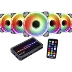 Gelid RF-RGB-MP-02 Amber 8 Pro Bundle (5 X Stella Infinity Argb Fan 120MM) Reg. Fixed Price $103.94.