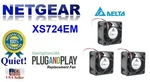 Pack Of 3X New Quiet Fans For Netgear XS724EM Gigabit Smart Switch (24DBA Noise). Fixed Price $69.95.
