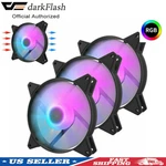 3PACK Black Frame 120MM Rgb Led Pc Computer Case Cooling Fan Quiet Colorful. Fixed Price $24.99.