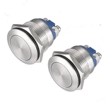 Apiele Push Button Switch 19MM Momentary Waterproof High Round/ Silver. Fixed Price $13.35.