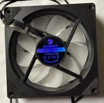 Gamemax FN12A-S8I 120MM 3-PIN 12V Black White Plastic Computer Case Fan. Fixed Price $12.00.