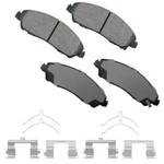 Akebono Proact Ultra Premium Ceramic Disc Brake Pad Kit ACT1280. Fixed Price $86.84.