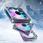 Asiahorse AMICI-5GT Reverse Blade Fans, Infinity Mirror Argb 3 Pack Black. Fixed Price $14.99.