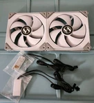 2 X Lian Uni White SL140 Rgb 140MM Premium Case Fans + Cables. Fixed Price $40.00.