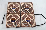Lot 4X Noctua NF-A12X25 Pwm Quiet Pc Fan 4-PIN 120MM. Fixed Price $69.99.
