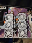 6 X Corsair AF120 Rgb Elite White 120MM Pwm Premium Case Fan - Never Used. Fixed Price $80.00.