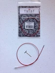 Chiaogoo Mini Twist Red Interchangeable Knitting Cables. Fixed Price $11.50.