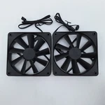Black Nzxt Case Fans F120Q Quiet Airflow (model: RF-Q12CR-B1) 12V 0.28A. Fixed Price $21.33.