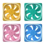 Vetroo 120MM Case Fan White Led Lighting Pc Computer Silence Cooling. Fixed Price $12.99.