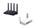 Gl.inet GL-BE9300(FLINT 3) Tri-band Wifi 7 Router & GL-SFT1200 (opal).... Fixed Price $276.03.