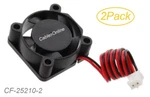 2-PACK, 2-PIN (25MM X 10MM) 12V Dc Cooling Fans With 7" Cable. Fixed Price $7.95.