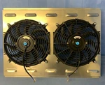 26" X 19'' Universal Cross Flow Aluminum Shroud & Dual 12" Fan Usa Made 3200 Cfm. Fixed Price $129.95.