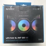 Lian Uni Fan Sl-inf Pack With Controller Black (UF-SLIN120-3B). Fixed Price $87.99.