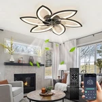 Led Low Profile Ceiling Fan Light Silent Dimmable With Remote Control. Fixed Price $70.99.