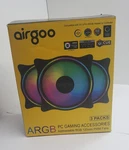Airgoo 120MM Argb Pwm Case Fans 3-PACK Low Noise Cooling For Corsair Commander. Fixed Price $29.99.