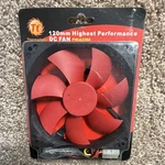 Thermaltake 120MM Case Fan Sleeve Bearing Red/black 78CFM 2000RPM 4-PIN A2368. Fixed Price $7.40.