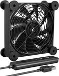 Uphere 120MM Usb Fan Silent With 4 Adjustable Wind Speeds Black X. Fixed Price $14.76.
