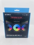 Lian Uni Fan Infinity 140 Reverse Blade Single Pack Black 14RSLIN1B. Fixed Price $34.99.