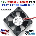35MM X 10MM New Brushless Case Fan 12V 5.3CFM 2PIN Pc Cpu Cooling 3510S A16. Fixed Price $12.11.