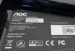 Monitor Aoc E1659FWU 15.6 Inch Widescreen Led W/ Carry Case Stand. Fixed Price $70.00.