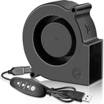 Gdstime 75MM X 30MM Usb Blower Fan With Speeds Control, 5V Powered Dc Brushles. Fixed Price $24.12.