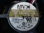 Avc C6025B12L Cooling Fan 12V 0.12A 3 Wire 6CM. Fixed Price $5.00.