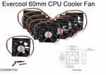 Brand New (3-PCS) Evercool 60MM (2.36") Ball Bearing Cooling Fan W/screws. Fixed Price $16.99.