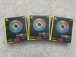 Nib 3X Corsair LL120 Rgb, 120MM Dual Light Led Pwm Fan, Node Controller. Fixed Price $72.00.