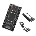 Yacsejao Case Fan Hub, 12V 4PIN Pwm + Rgb Controller With Sata Power. Fixed Price $20.43.