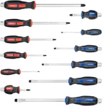 Magnetic Screwdriver Set 12 Pcs With Black Tips, 6 Phillips And Flat Head. Fixed Price $48.99.