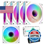 Fans 5-PACK 120MM Pwm Argb Case W/ Hub Remote Speed Control Quiet. Fixed Price $59.20.