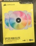 Corsair Icue SP120 Rgb Elite Performance 120MM Triple Fan Kit Black White. Fixed Price $45.00.
