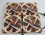 Lot 4X Noctua NF-A14 Pwm Quiet Pc Fan 4-PIN 140MM. Fixed Price $74.99.