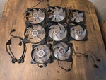 8 Lot Cooler Masterfan MF120 120MM And MF140 140MM Rgb 4-PIN/RED/BLUE. Fixed Price $40.00.