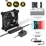 Computer Fan 120MM Ac Cooling 5 Speed Controller Quiet Pc Chassis. Fixed Price $24.76.