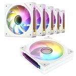 Darkrock F120 6-PACK 120MM Infinite Mirror Case Fans White. Fixed Price $29.98.