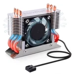 Newhail 12V M.2 2280 Ssd Heatsink With 40MM Pwm Cooling Fan, Copper Black. Fixed Price $28.88.