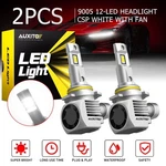 Auxito Q16 9005 HB3 12LED Headlight Bulb High Low Beam 6000K White 12000RPM Fan. Fixed Price $42.74.