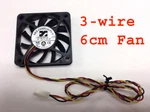 Arx Ceradyna 12V 0.14A Fan FD1260-A3033A, 6CM, 3-WIRE. Fixed Price $12.99.