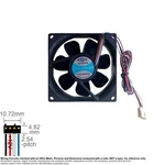 Fan Muffin Cooling 80MM 80X80X25 Top Motor Ball Bearing. Fixed Price $6.00.