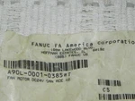 Sanyo A90L-0001-0385#T Motor DC24 Ace 40 109P0424H6D17. Fanuc Equipment. Fixed Price $52.95.