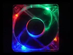 Apevia CF12SL-4C Multi-color Led Crystal Multicolor Case Fan 837344007668. Fixed Price $5.99.