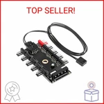 Electop Pc Chassis Fan Hub Cpu Cooling 10 Port 12V 4 Pin Pwm Molex. Fixed Price $14.76.
